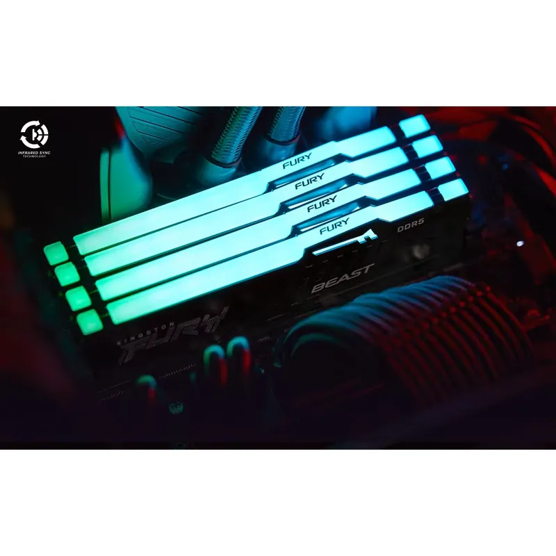 Kingston FURY White RGB 32GB(2 - 64Gb Ddr5 6000Mhz Cl30 2X32Gb Desktop のレビューと価格